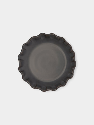 Perla Valtierra - Hand-Glazed Ceramic Lipped Dessert Plates (Set of 4) -  - ABASK - 