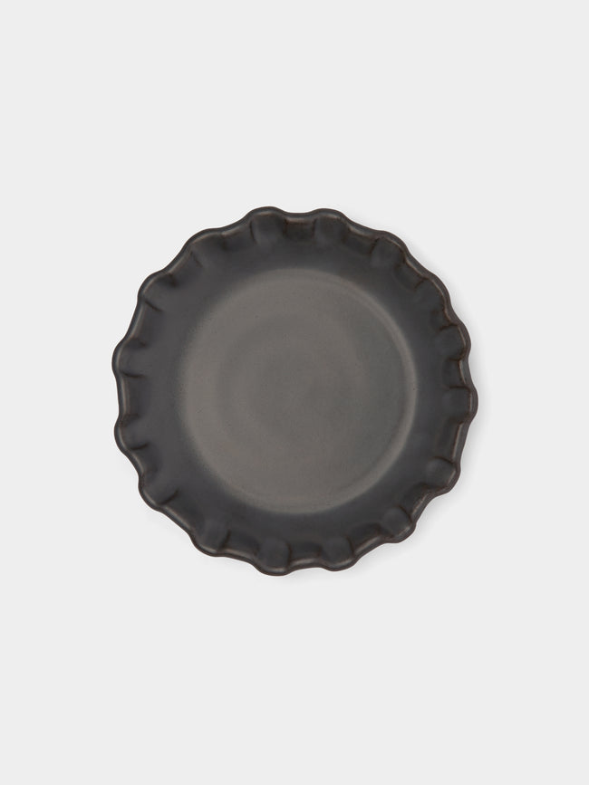 Perla Valtierra - Hand-Glazed Ceramic Lipped Dessert Plates (Set of 4) -  - ABASK - 