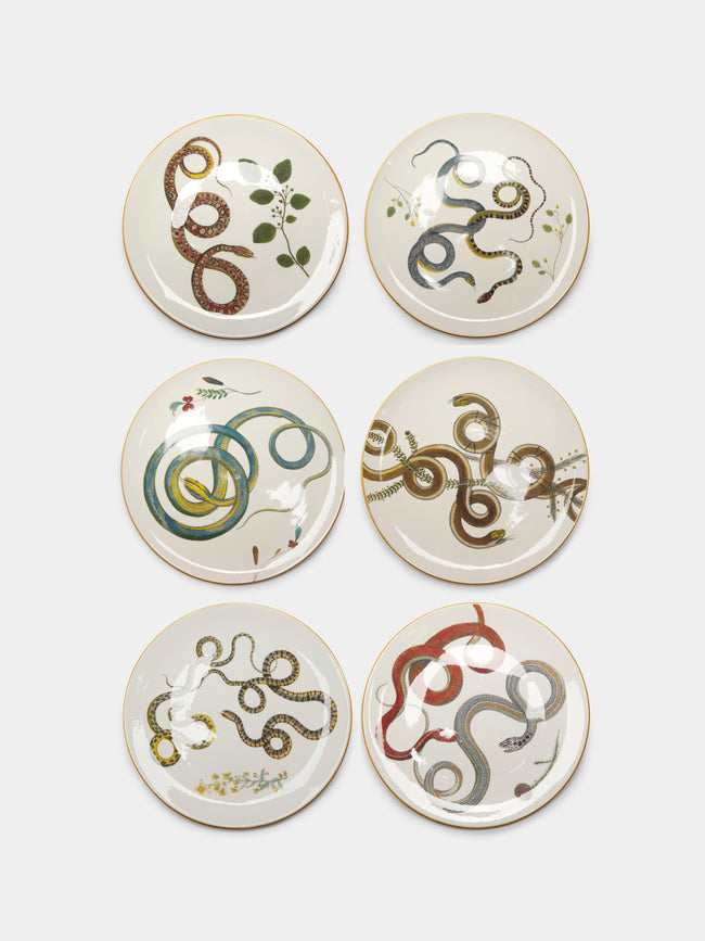 Laboratorio Paravicini - Serpi Ceramic Dinner Plates (Set of 6) - Multiple - ABASK