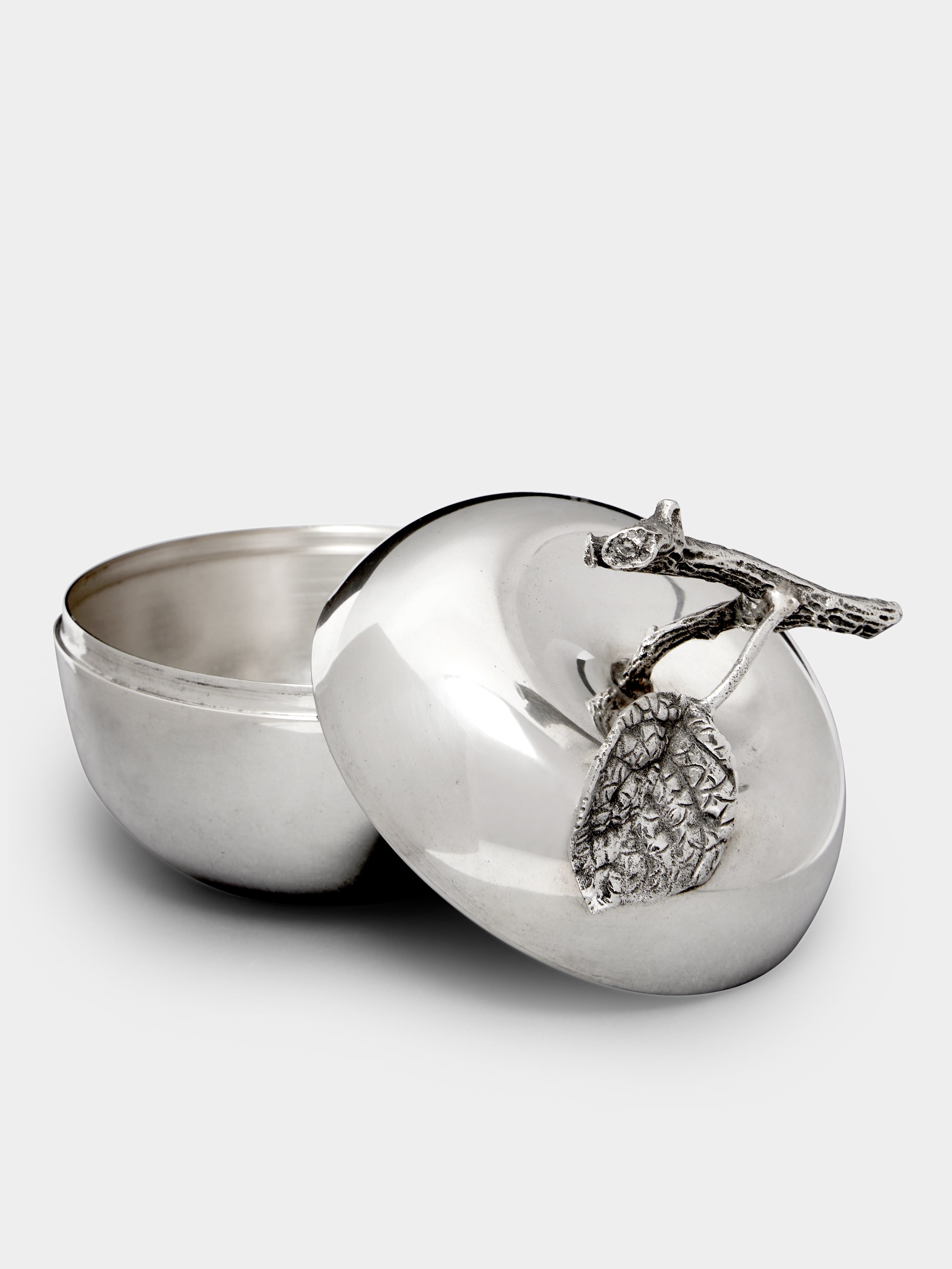 Silver 1960s Silver Apple Box by Antique and Vintage | ABASK