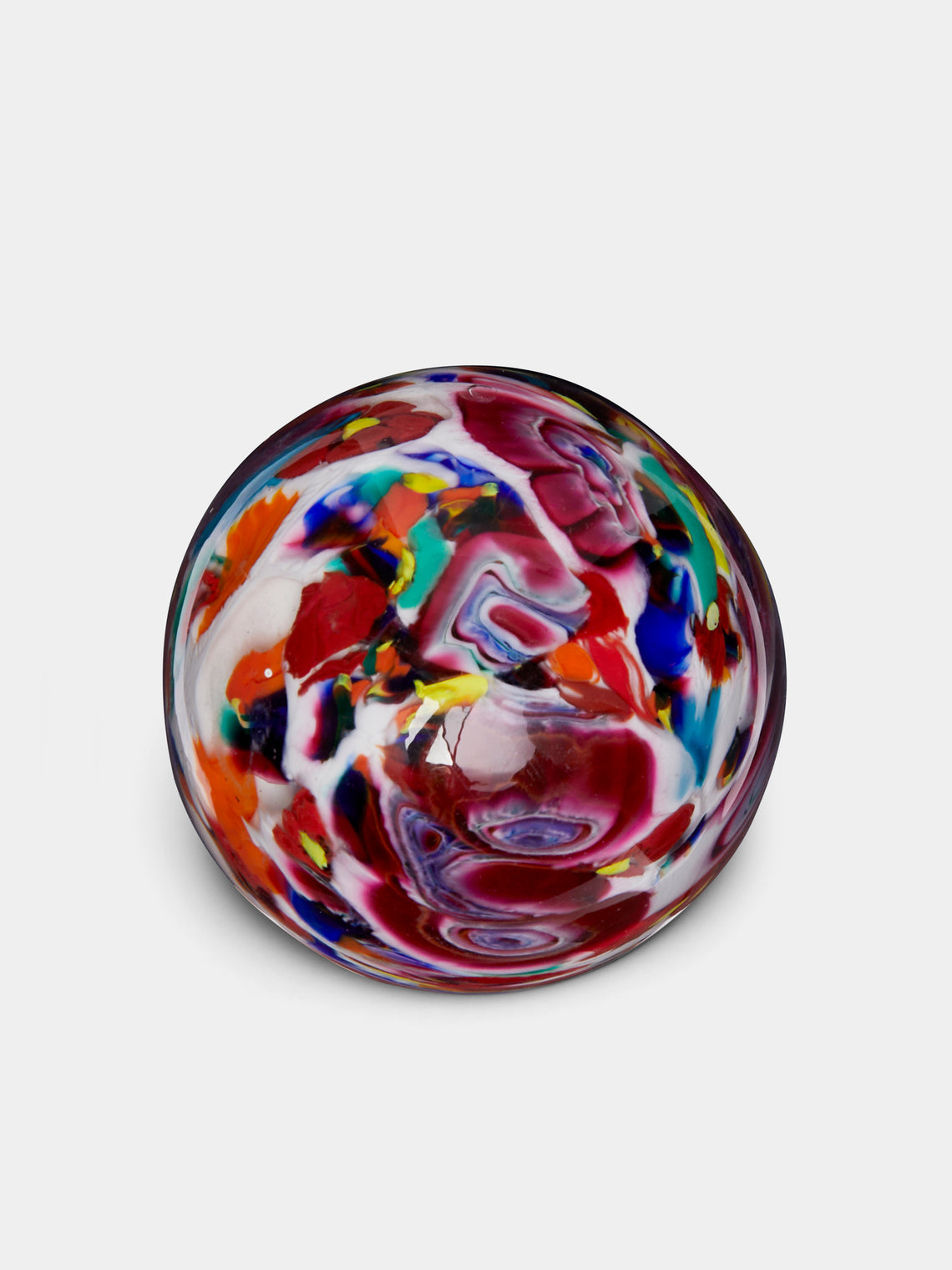 Antique and Vintage - 1970s Millefiori Murano Glass Paperweight - Multiple - ABASK