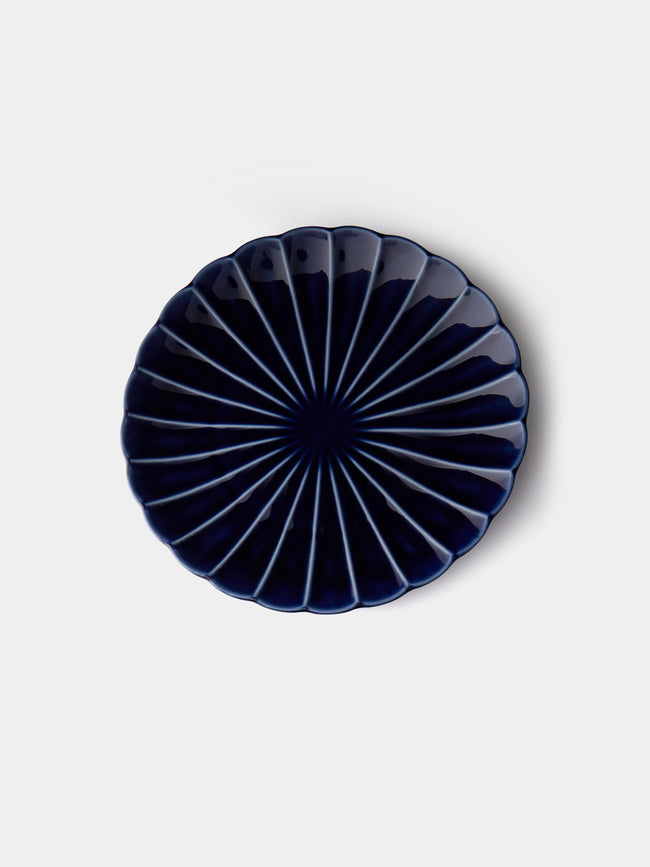 Kaneko Kohyo - Giyaman Urushi Ceramic Side Plates (Set of 4) - Blue - ABASK - 