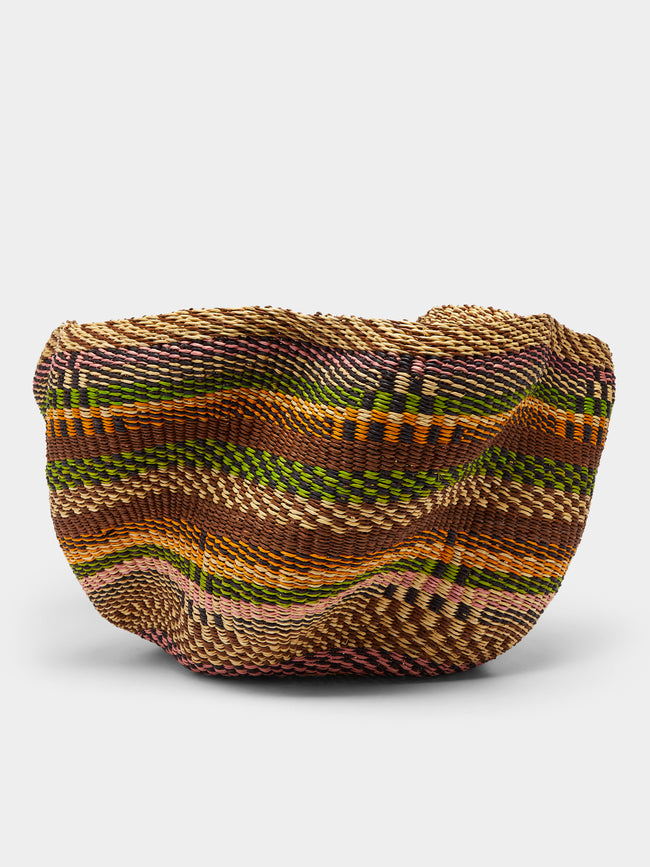 Multiple Banasco Handwoven Elephant Grass Lidded Basket by Baba Tree ...