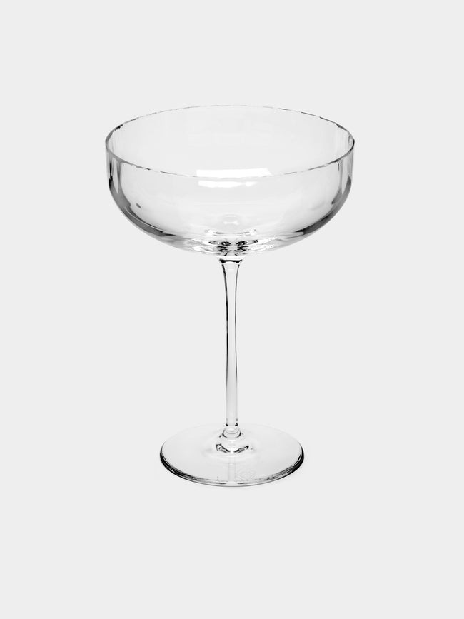 Richard Brendon - Hand-Blown Crystal Large Champagne Coupe - Clear - ABASK - 