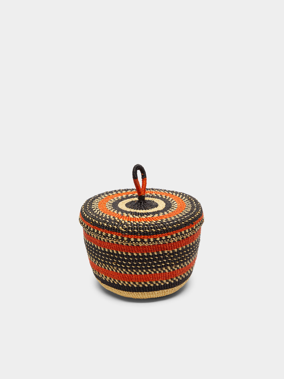 Baba Tree - Banasco Handwoven Elephant Grass Lidded Basket - Multiple - ABASK - 