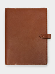 Métier - 11'' Leather Notebook Cover - Brown - ABASK - 