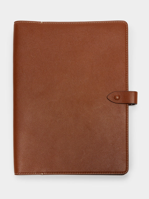 Métier - 11'' Leather Notebook Cover - Brown - ABASK - 
