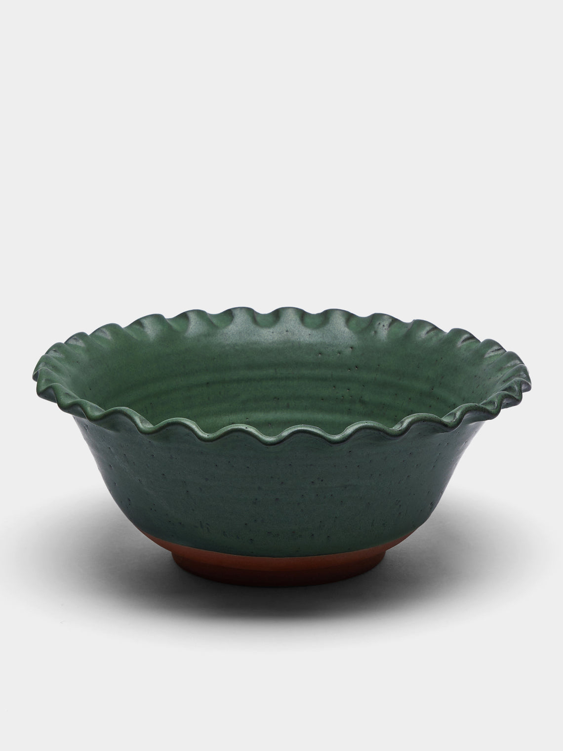 Perla Valtierra - Hand-Glazed Ceramic Large Serving Bowl - Green - ABASK - 