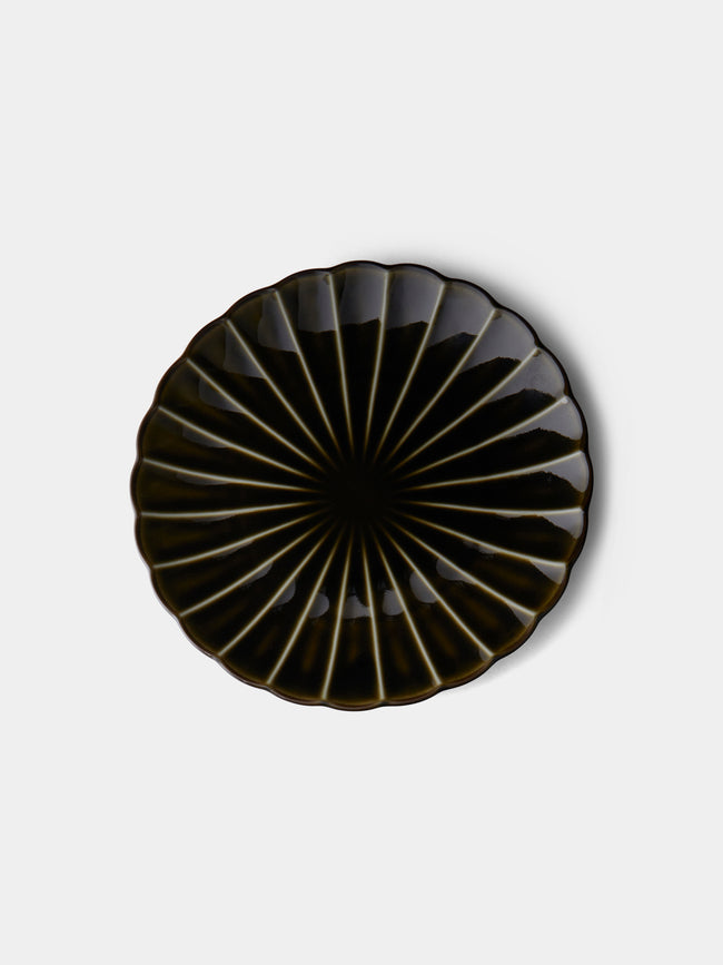 Kaneko Kohyo - Giyaman Urushi Ceramic Side Plates (Set of 4) - Green - ABASK - 