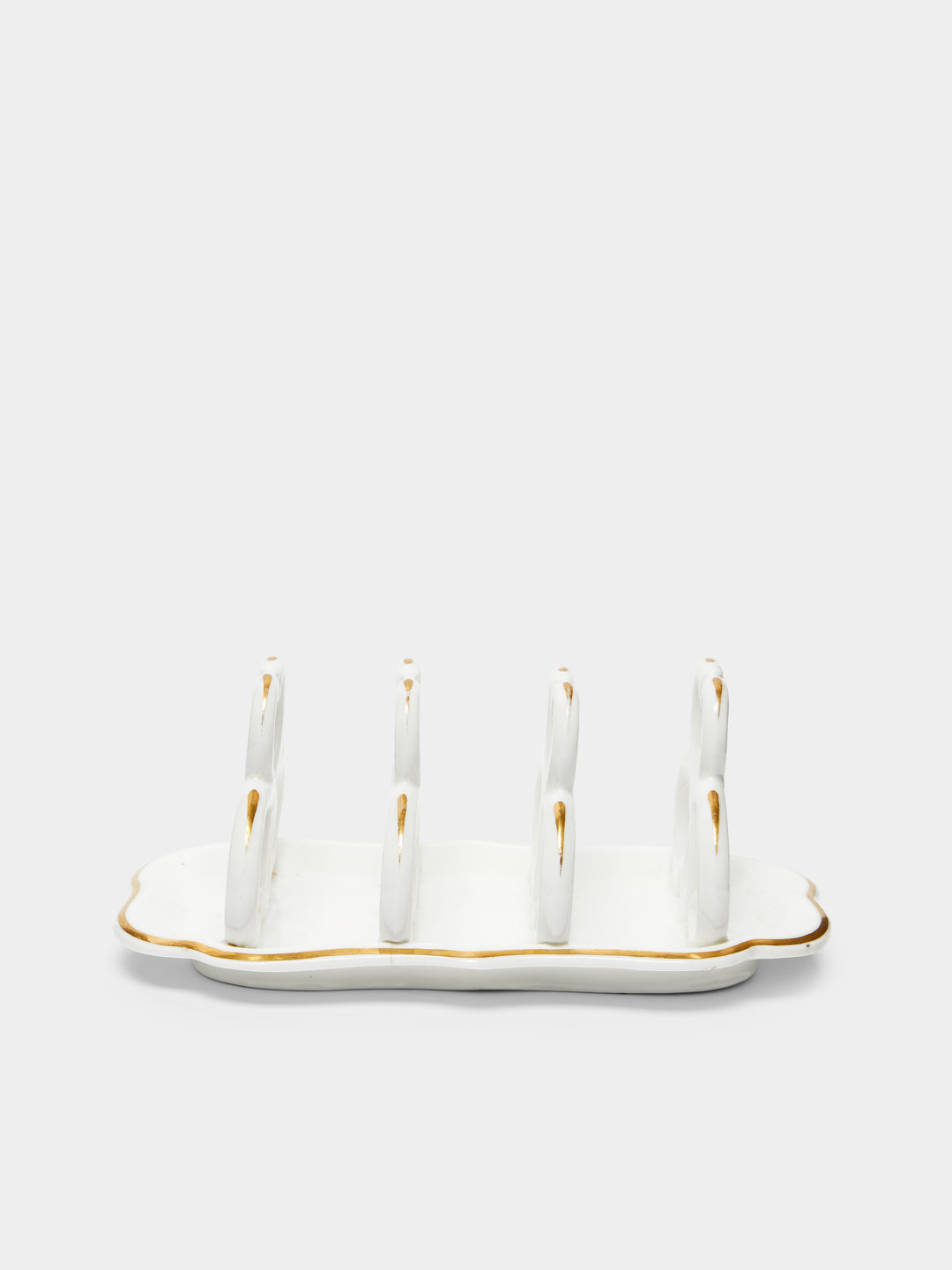 White 1930s Shelleyware Toast Rack by Antique and Vintage | ABASK
