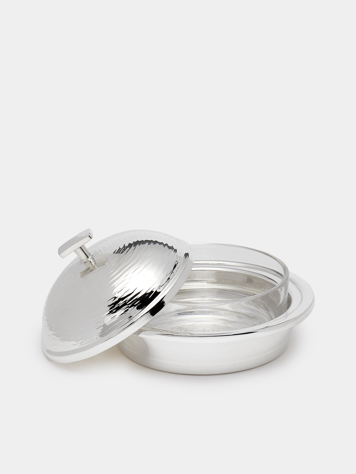 Zanetto - Aquaris Silver-Plated Butter Dish - Silver - ABASK