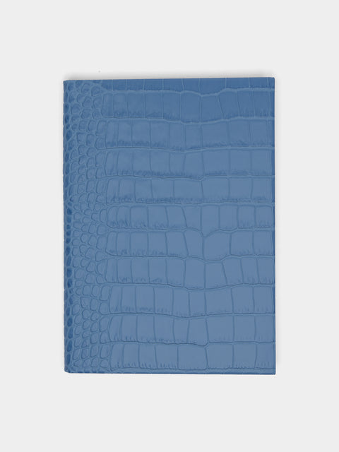 Smythson - Soho Leather Notebook - Light Blue - ABASK - 