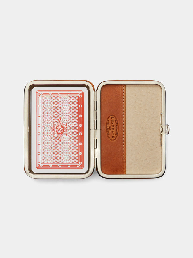 F. Hammann - Leather Playing Cards Set - Tan - ABASK