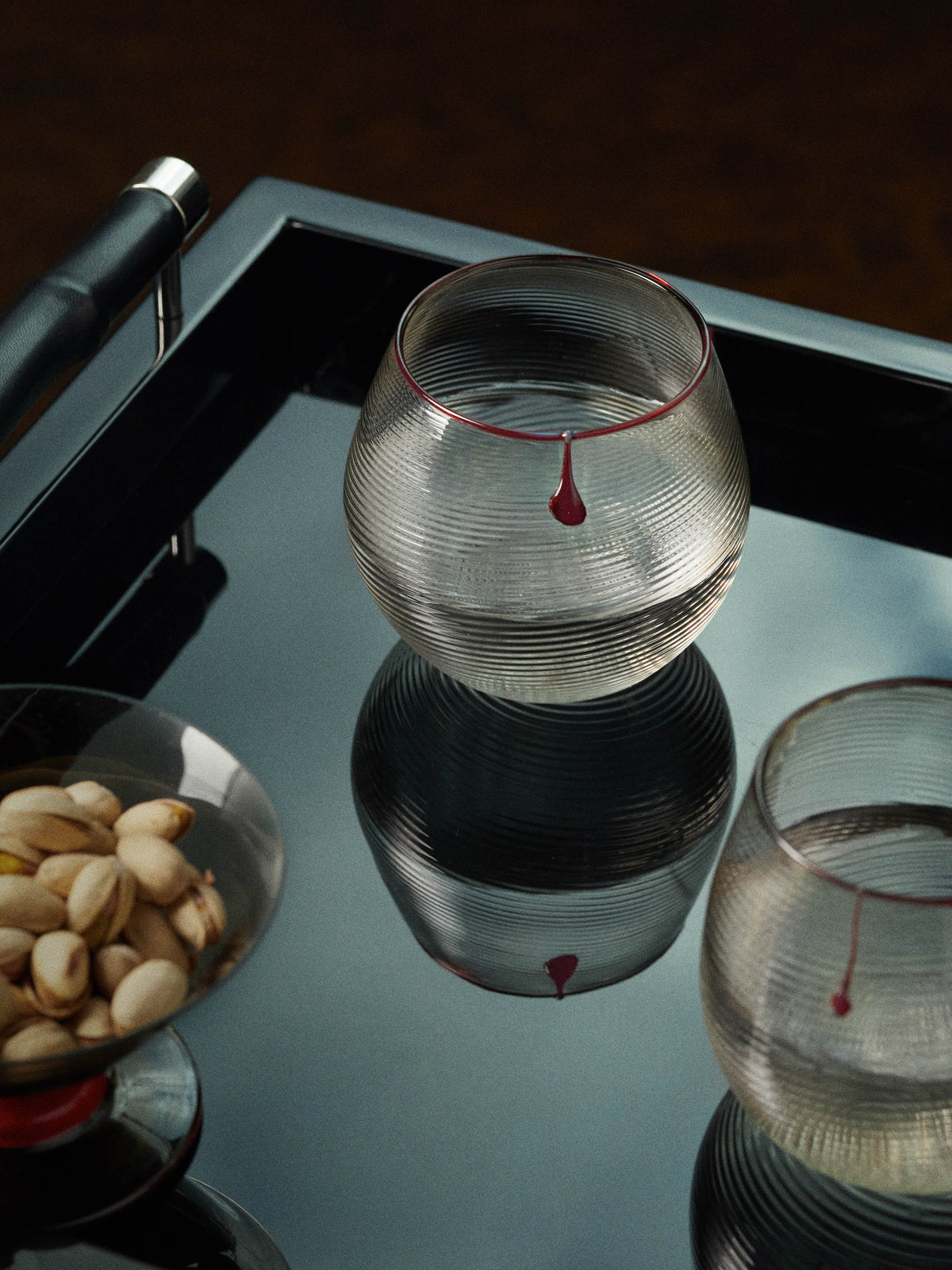 Julia Teardrop Hand-Blown Murano Glass Tumbler