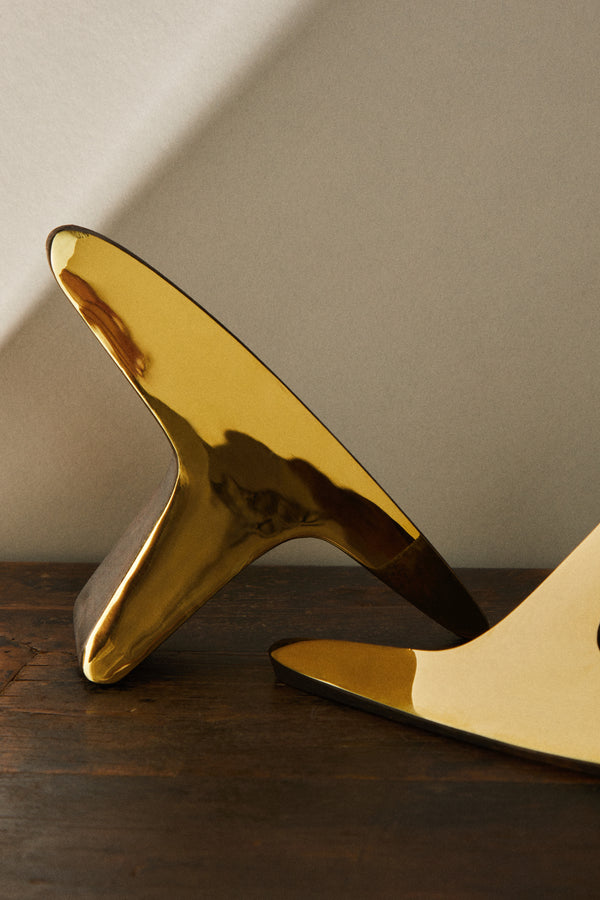 Carl Auböck - 'T' Brass Flat Iron Bookends -  - ABASK