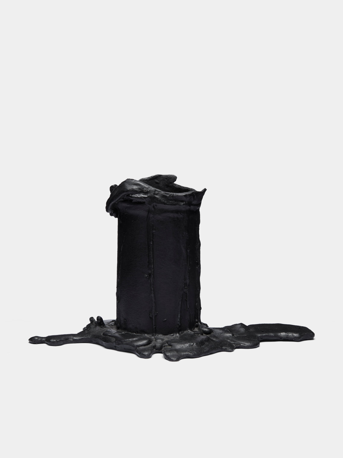 Osanna Visconti - Melted Bronze Candle Holder - Black - ABASK