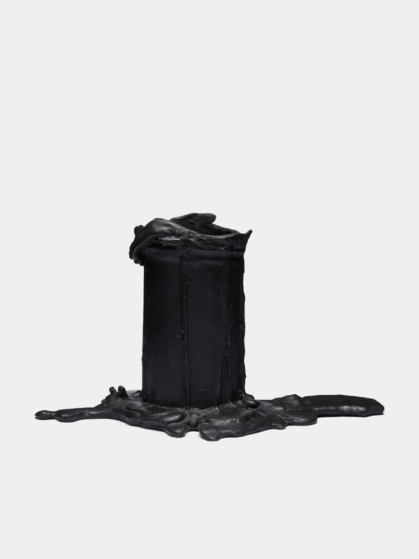 Osanna Visconti - Melted Bronze Candle Holder - Black - ABASK