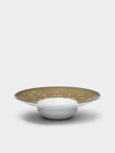 Jaune de Chrome - Basmati Porcelain Large Soup Plate - Beige - ABASK - 