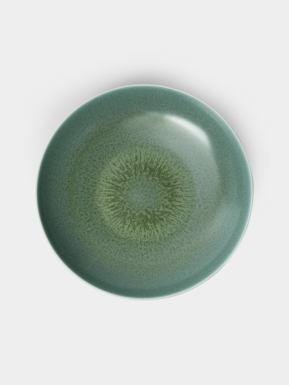 Jaune de Chrome - Todra Porcelain Pasta Bowl - Green - ABASK - 