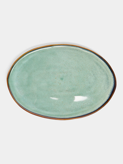 Mervyn Gers Ceramics - Hand-Glazed Ceramic Oval Platter -  - ABASK - 