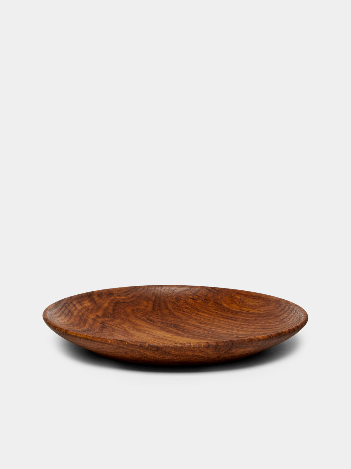 Antonis Cardew - Hand-Turned Brown Oak Small Plate - Brown - ABASK