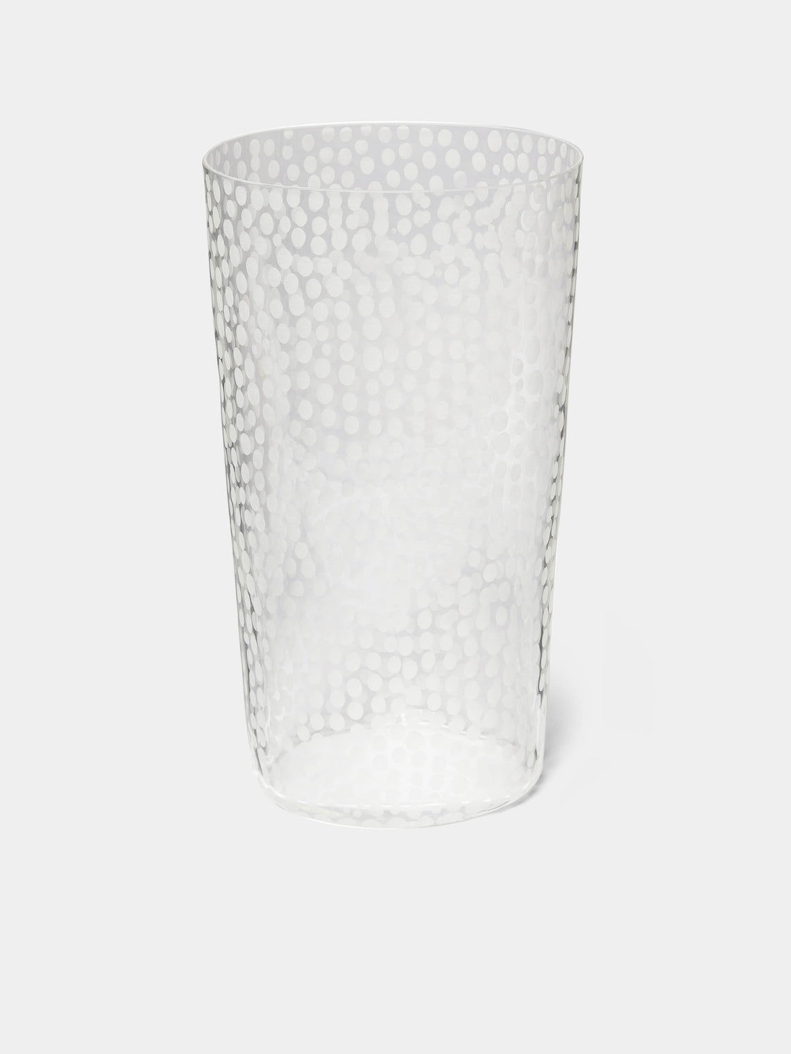 Carlo Moretti - Millebolle Hand-Blown Murano Glass Vase - Clear - ABASK