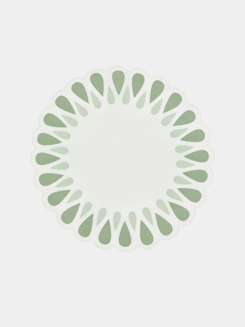 Los Encajeros - Drops Embroidered Linen Placemats (Set of 4) -  - ABASK - 