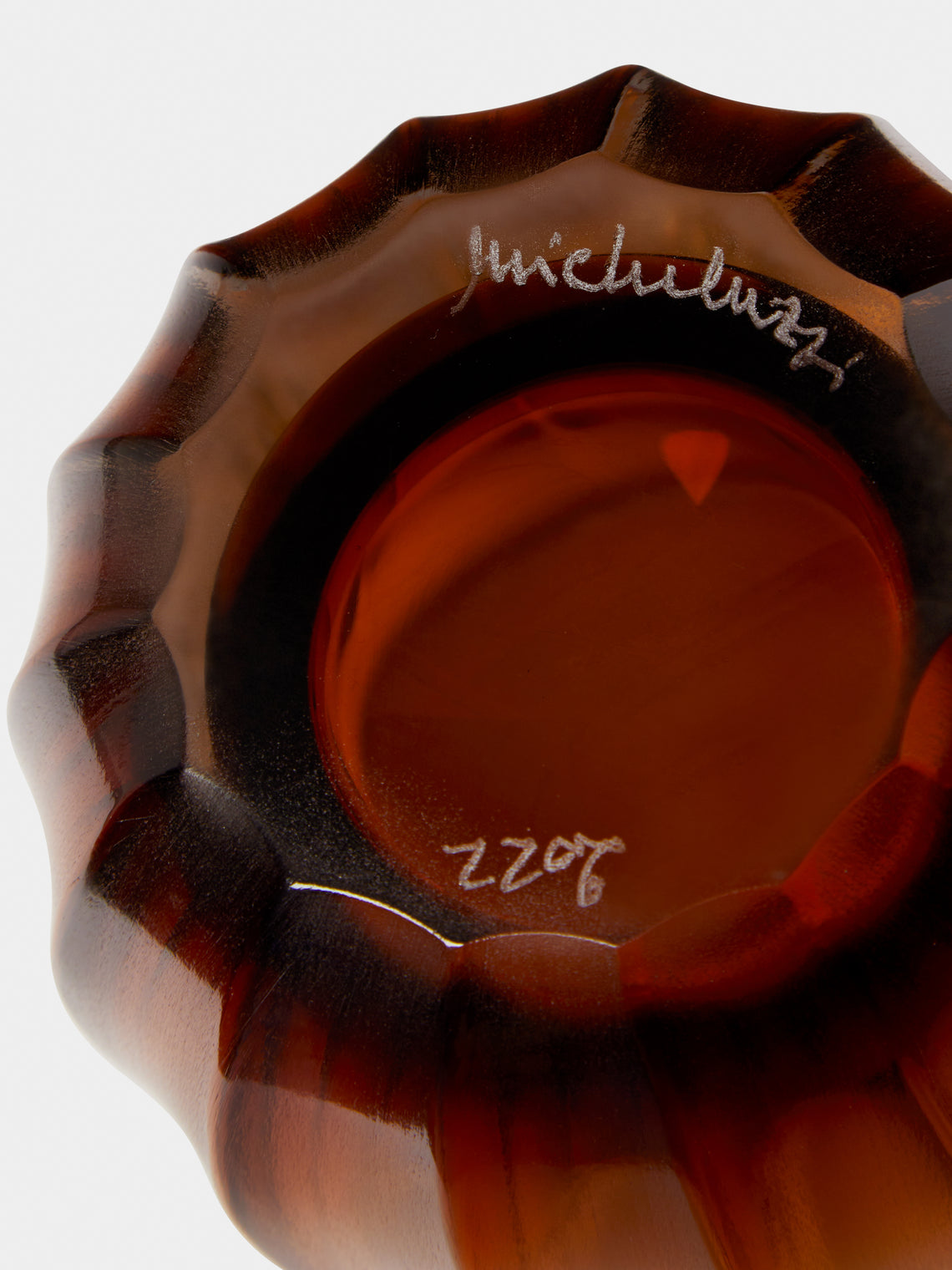 Micheluzzi Glass - Rullo Miele Hand-Blown Murano Glass Vase -  - ABASK