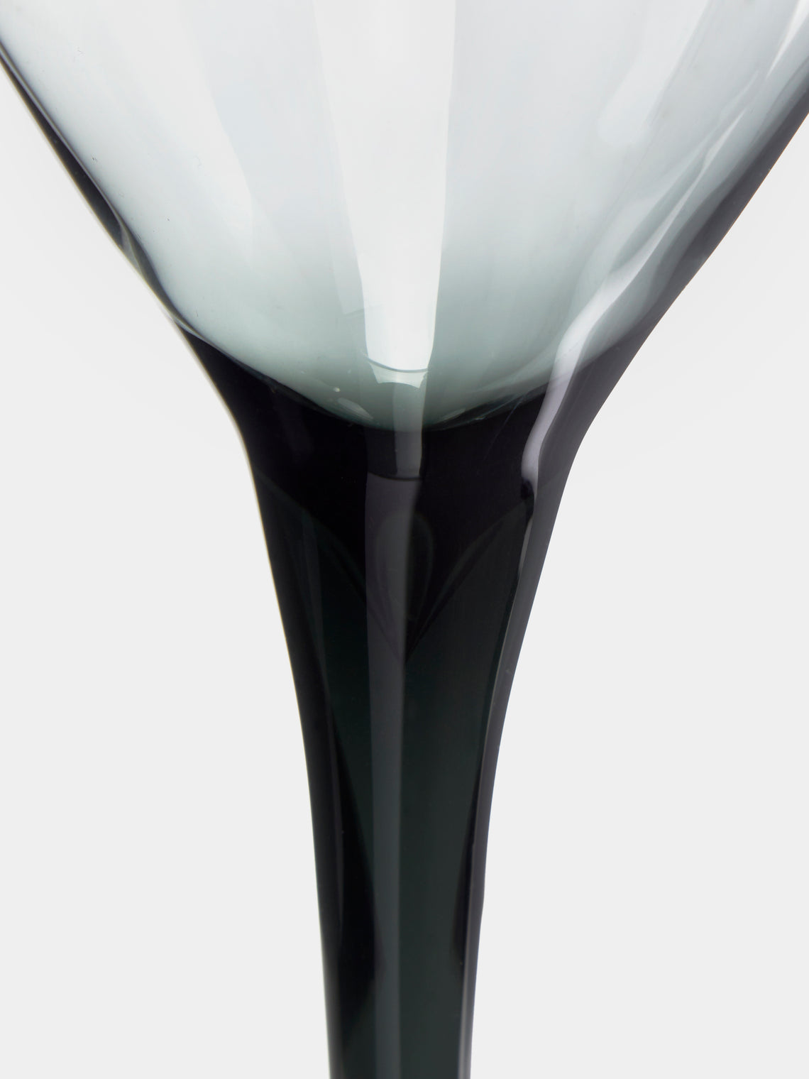 Giberto - Hand-Blown Murano Martini Glass - Grey - ABASK