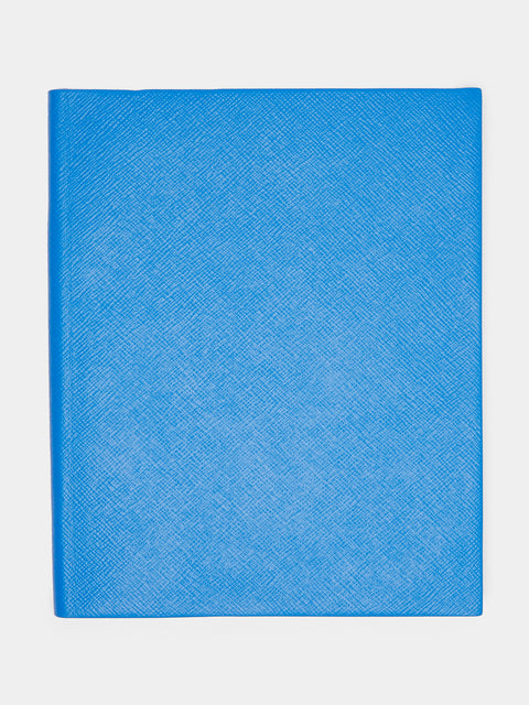Smythson - Portobello Leather Notebook - Blue - ABASK - 