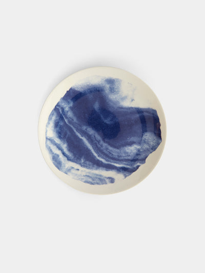 1882 Ltd. - Indigo Storm Ceramic Salad Plates (Set of 4) - Blue - ABASK - 