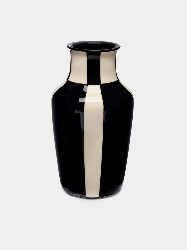 Hedwig Bollhagen - Ritzen Hand-Painted Ceramic Vase - Black - ABASK - 