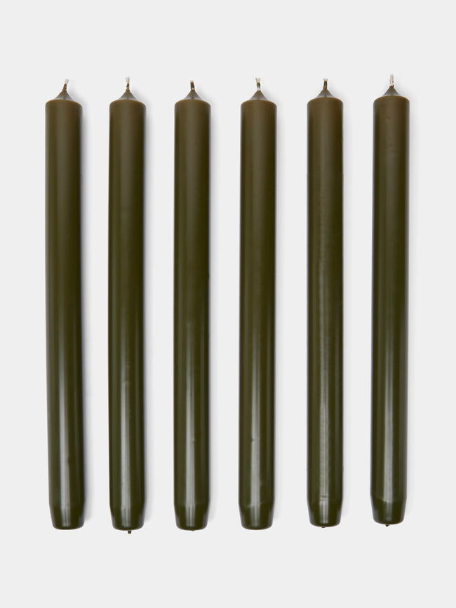 Trudon - Large Tapered Candles (Set of 6) - Green - ABASK - 