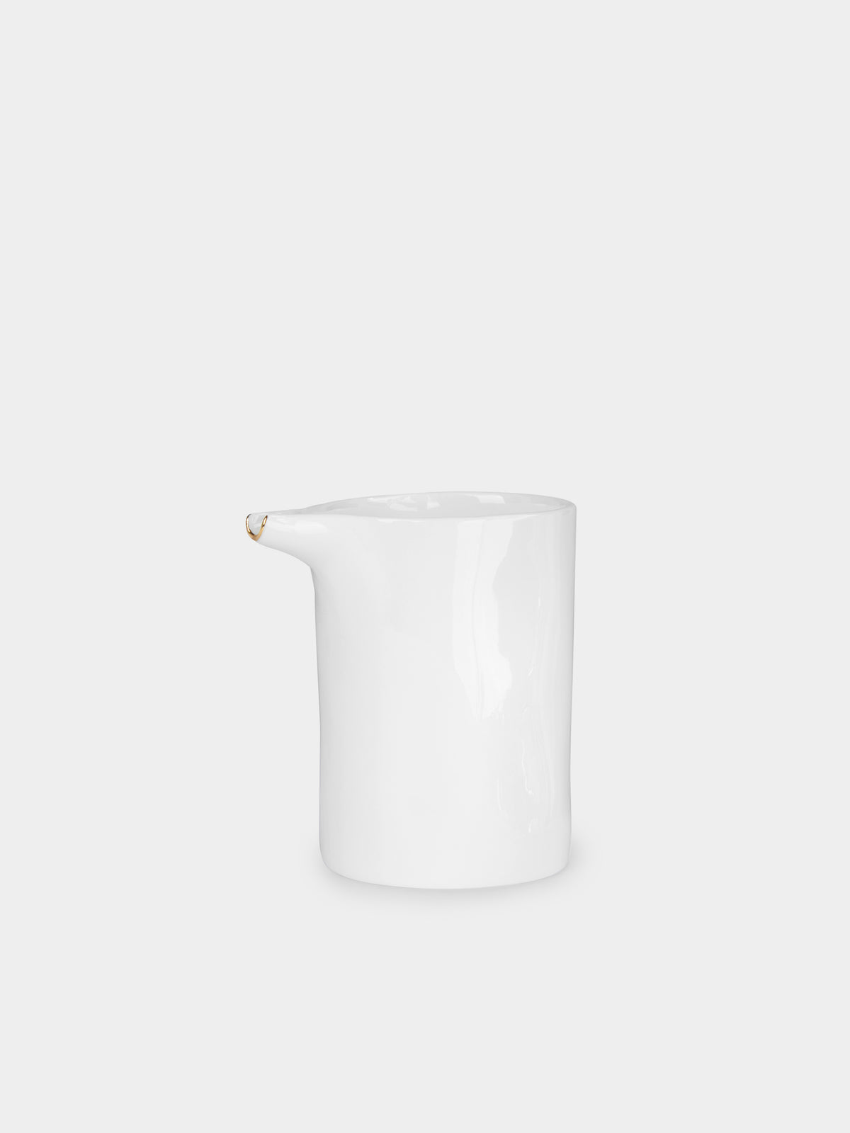Hand-Painted 24ct Gold and Bone China Milk Pitcher
