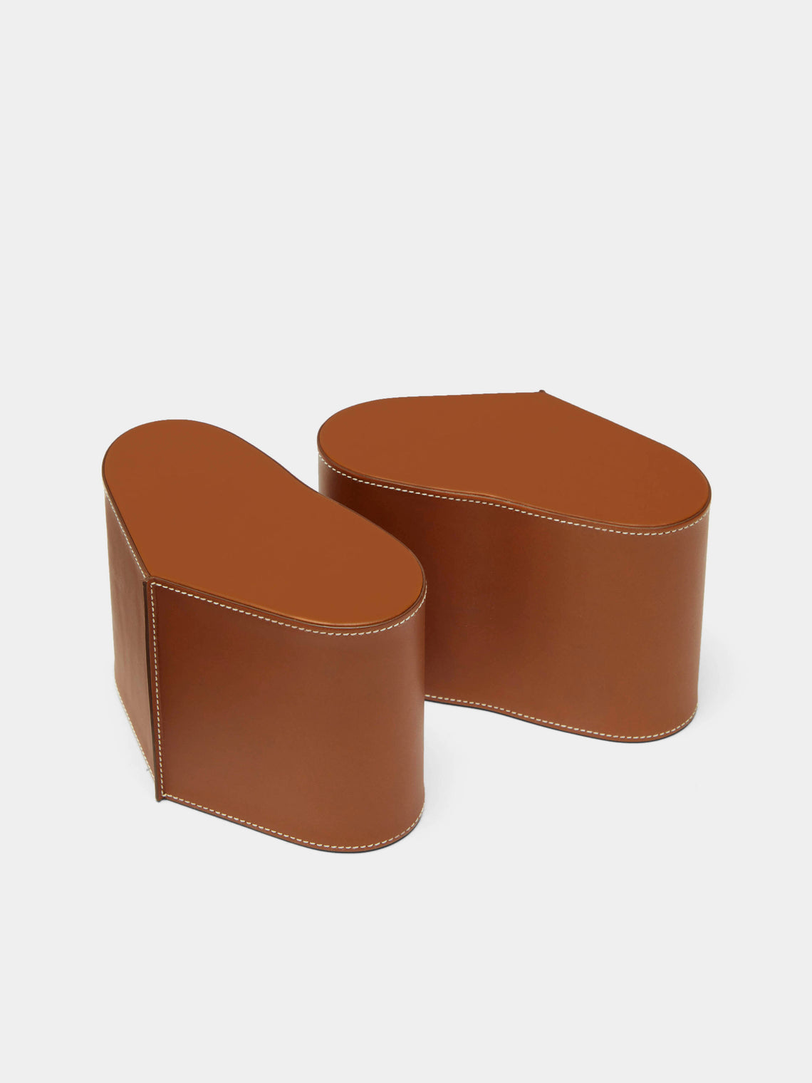 Connolly - Heart Leather Bookends - Tan - ABASK