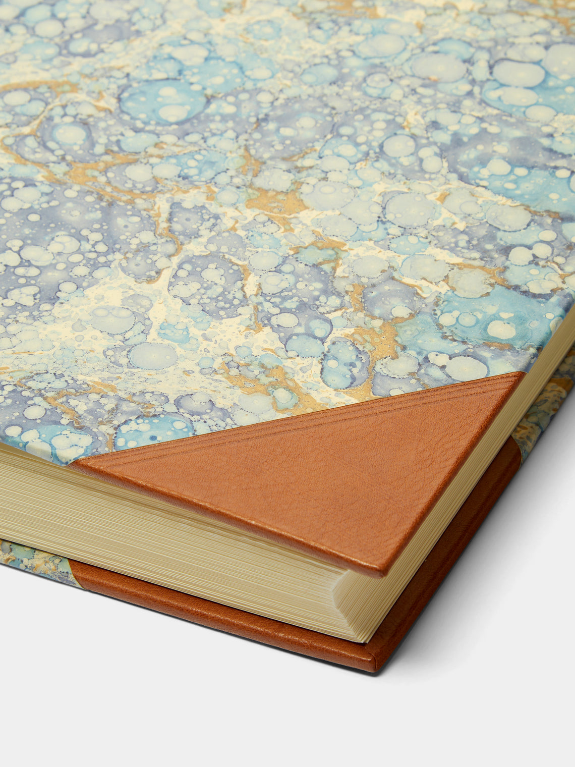 Hand-Marbled Leather Bound Large Photo Album