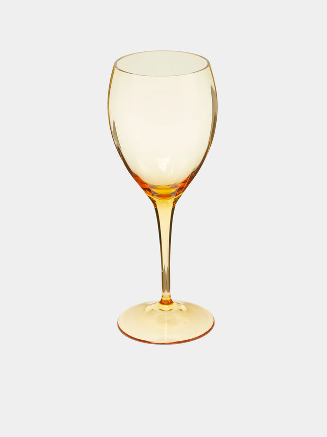 Moser - Optic Crystal White Wine Glass (Set of 2) - Yellow - ABASK - 