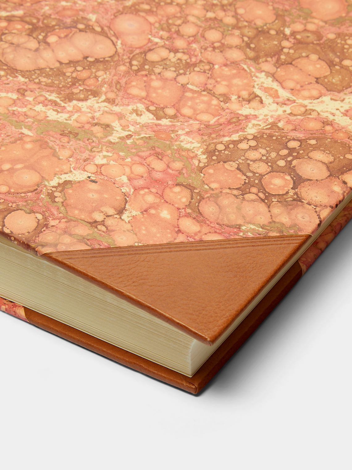 Giannini Firenze - Hand-Marbled Leather Bound Photo Album (35cm x 35cm) - Pink - ABASK
