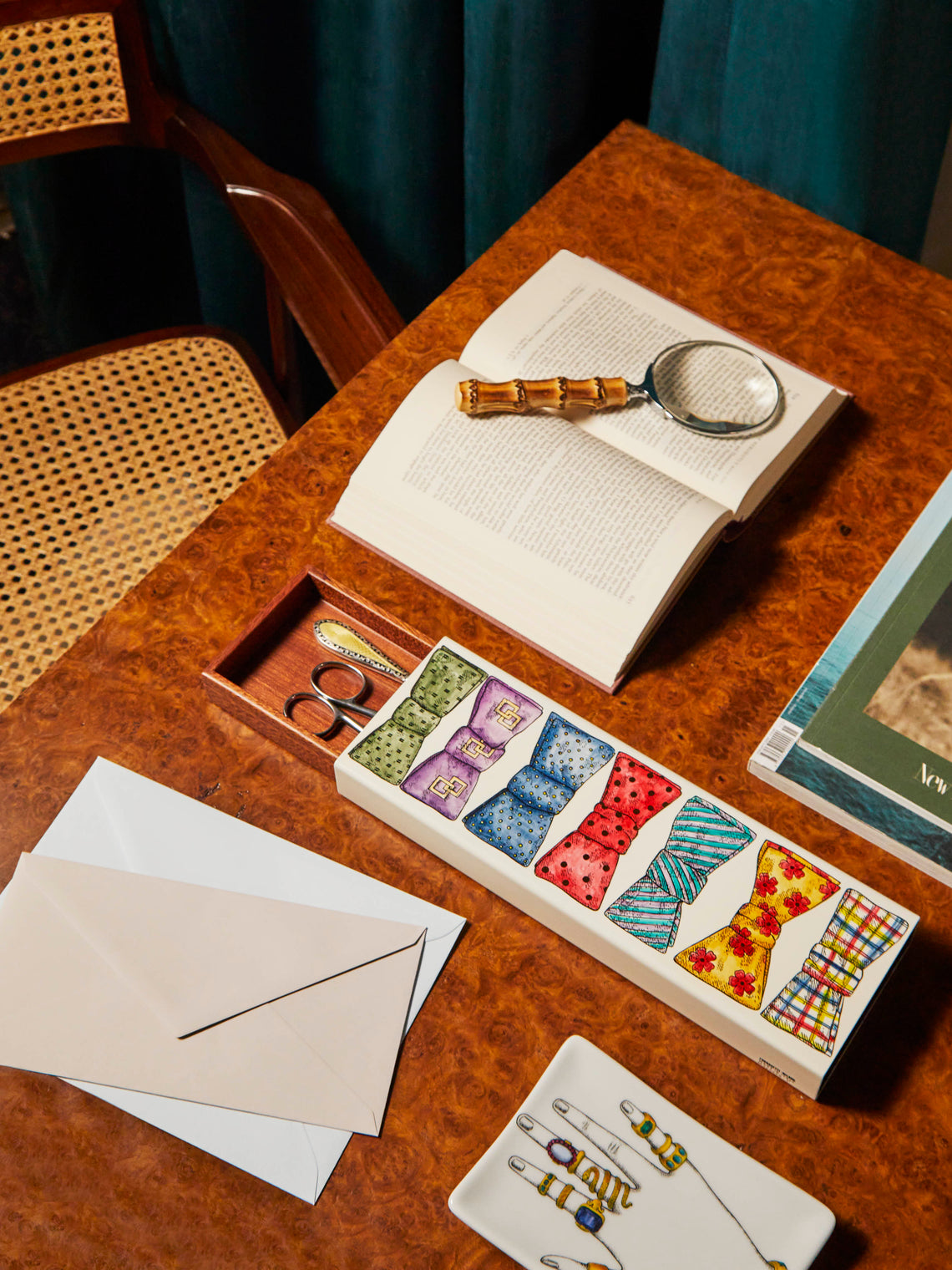 Fornasetti - Cravattini Iron and Wood Box -  - ABASK