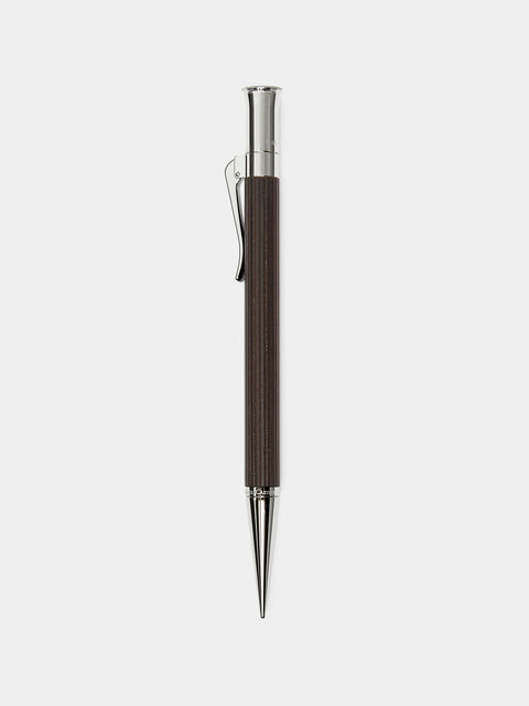 Graf von Faber-Castell - Grenadilla Wood Platinum Plated Pencil - Silver - ABASK - 