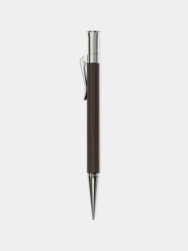 Graf von Faber-Castell - Grenadilla Platinum-Plated Wood Pencil - Silver - ABASK - 