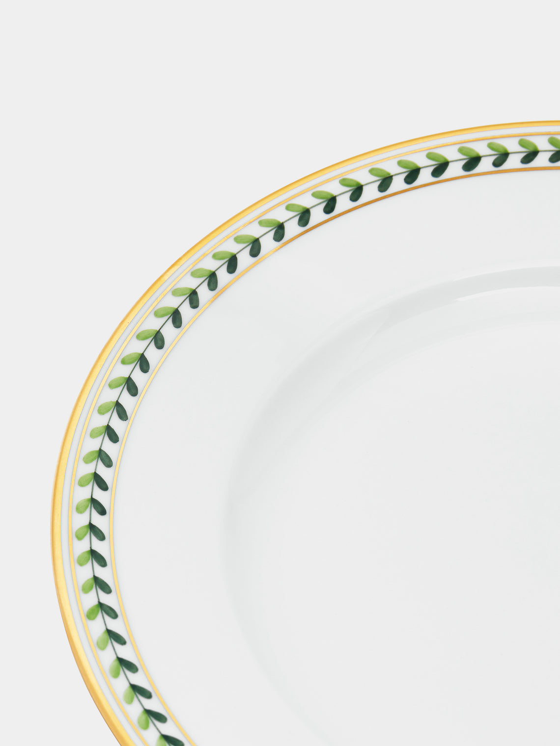 Augarten - Leafed Edge Hand-Painted Porcelain Dessert Plate -  - ABASK