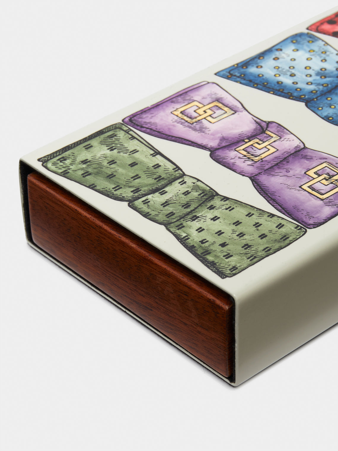 Fornasetti - Cravattini Iron and Wood Box -  - ABASK
