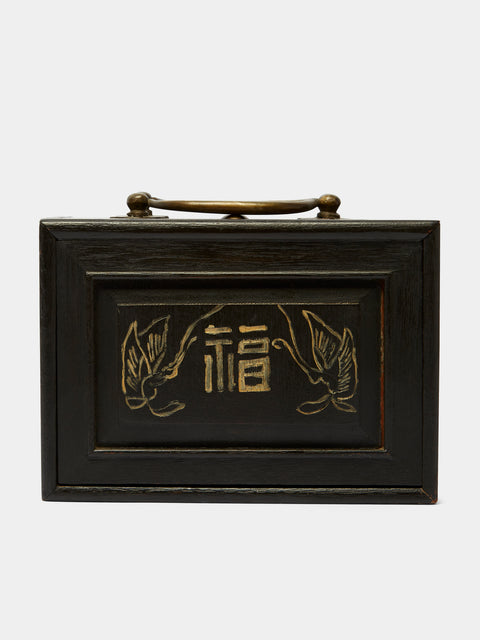 Antique and Vintage - 1920 Mahjong Set - Brown - ABASK - 