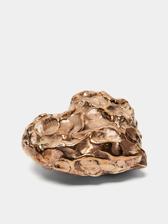 Osanna Visconti - Bronze Heart Paperweight - Metallics - ABASK - 