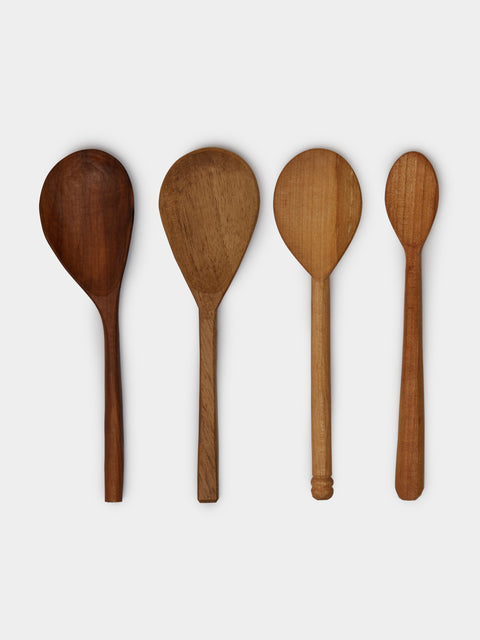 Rabea Gebler - Oiled Cherry Wood Spoons (Set of 4) -  - ABASK - 
