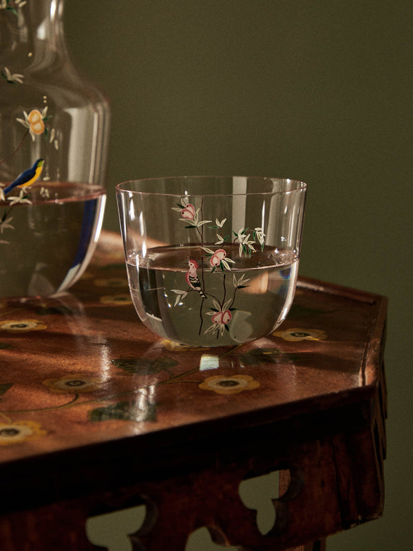 Lobmeyr - Garden of Paradise Hand-Painted Crystal Water Tumbler -  - ABASK