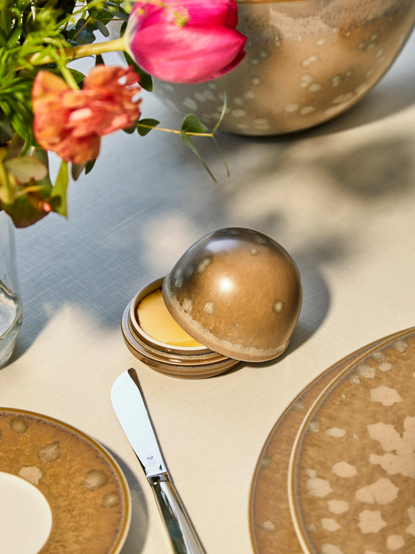 Jaune de Chrome - Basmati Porcelain Butter Set -  - ABASK