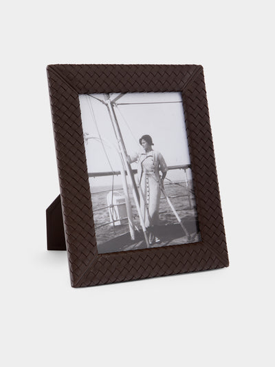 Riviere - Woven Leather Photo Frame -  - ABASK - 