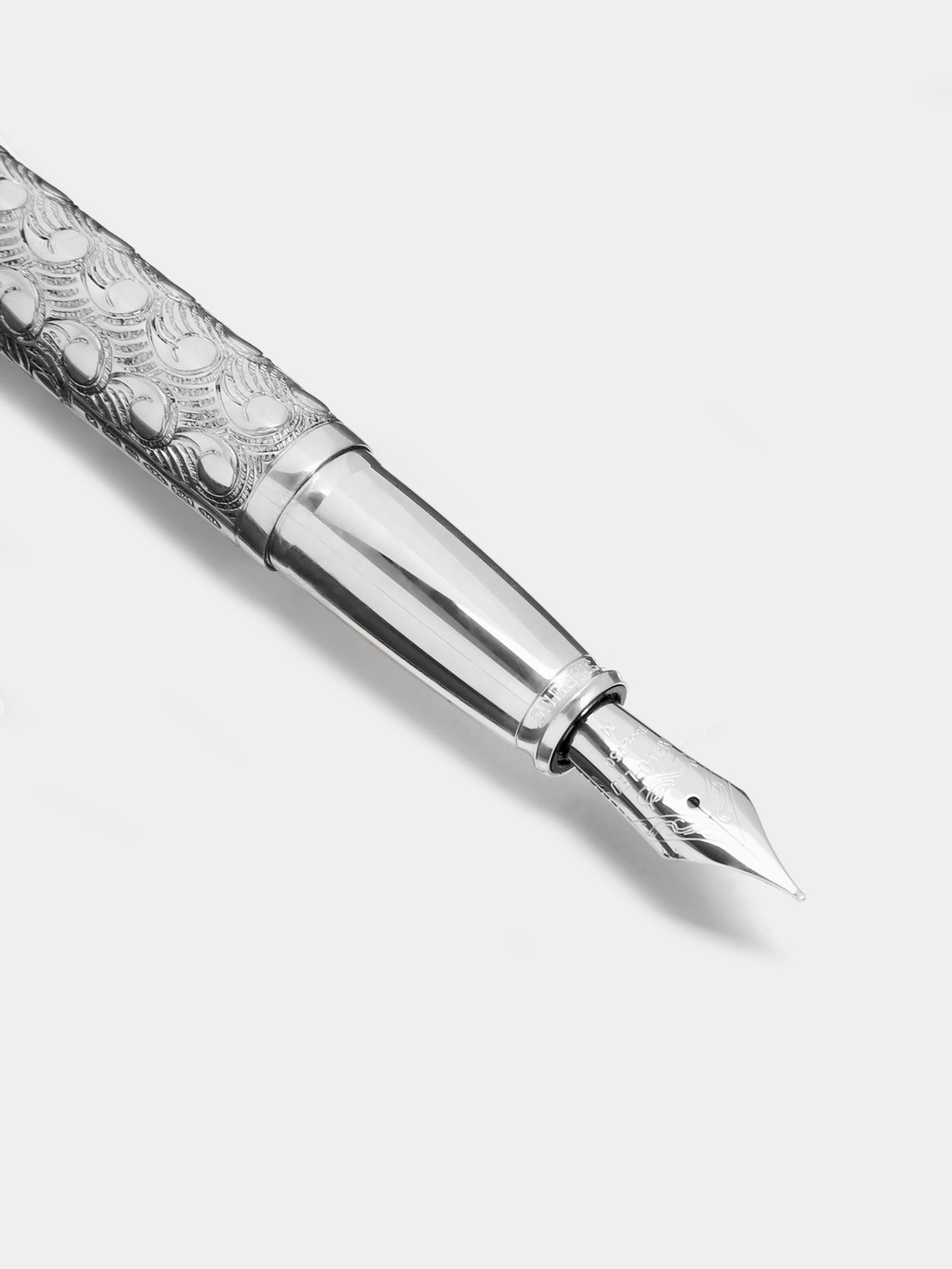 Yard O Led - Viceroy Grand Victorian Sterling Silver Fountain Pen - Silver - ABASK